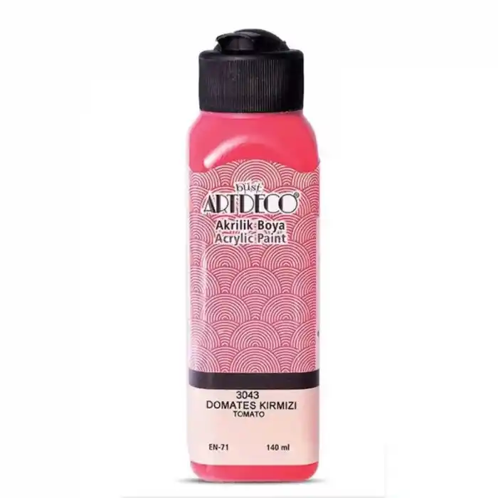 Artdeco Akrilik Boya 140 Ml Domates Kırmızı 070r-3043