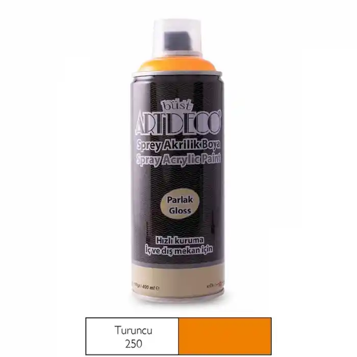 Artdeco Sprey Akrilik Boya 400 Ml Turuncu 250