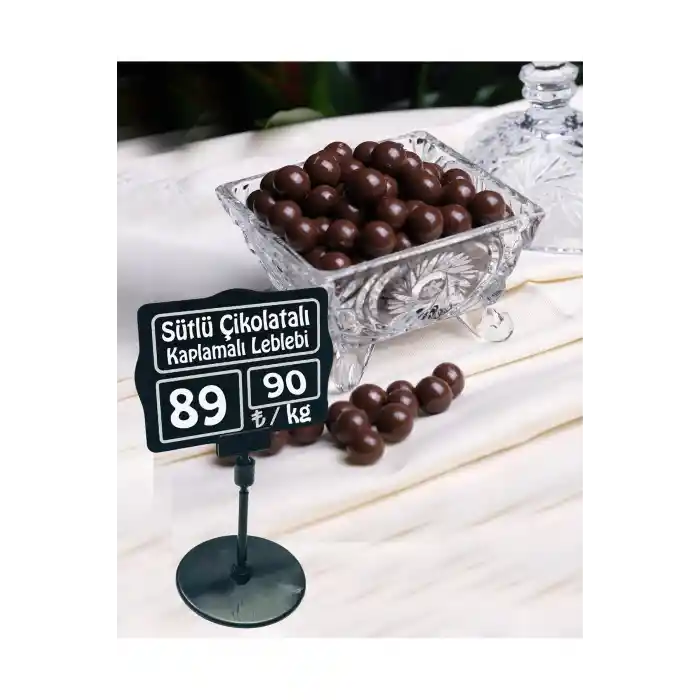 Ayaklı Yaz/Sil Siyah Küçük Kare Fiyat Etiketi 10 lu Pk.