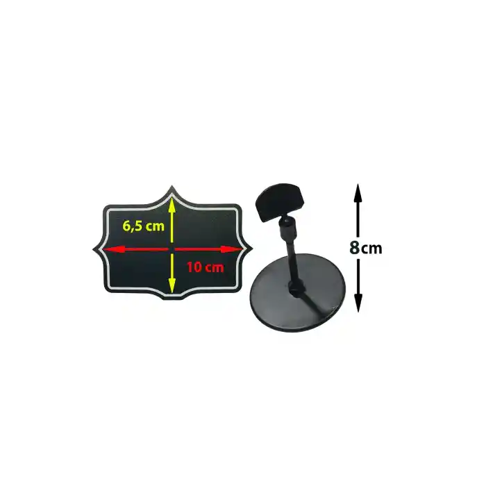 Ayaklı Yaz / Sil Siyah Yıldız Fiyat Etiketi 10 lu Paket