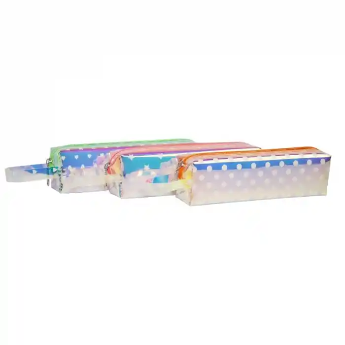 B&d Bd-kcs023 Şeffaf Kalp/yıldız/puantiye Kalem Çantası
