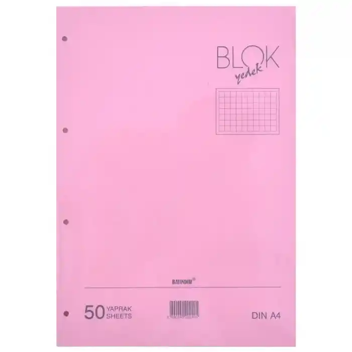 Bayındır A4 Kolej Yedek Pembe Kareli