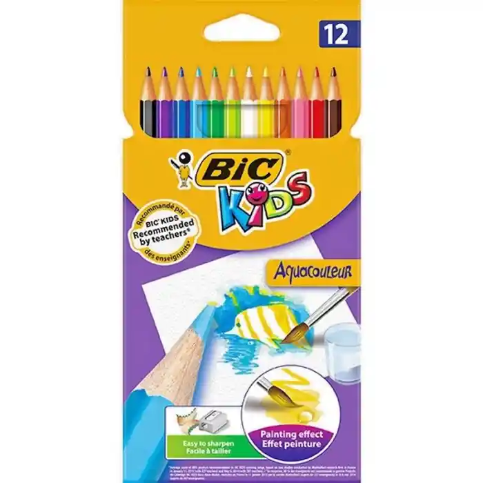 Bic AQuacoleur 12 Renk Kuru / Suluboya 313188124