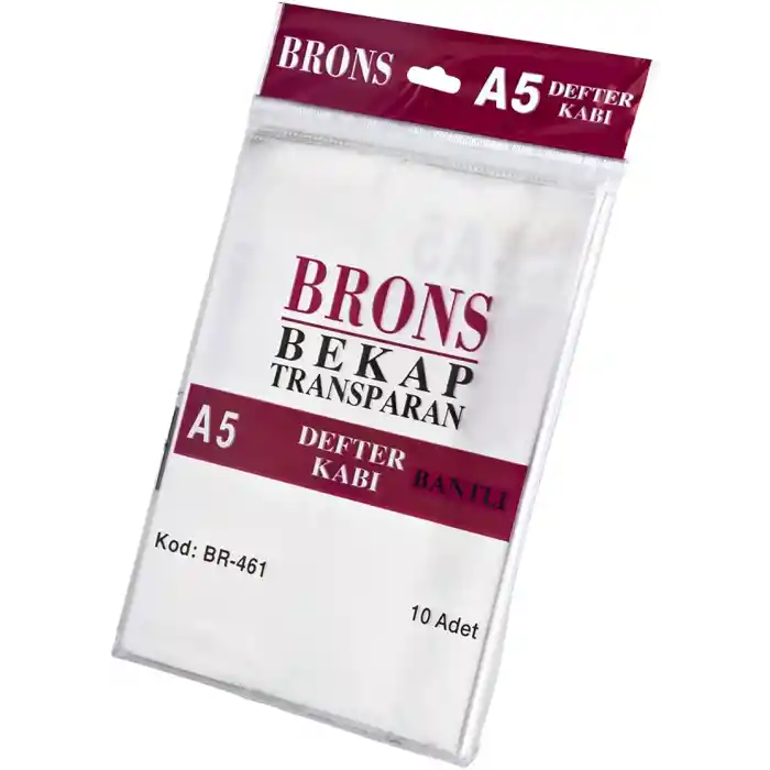 Brons A5 Hazır Defter Kabı Şeffaf 10 Lu Br-446/443/461