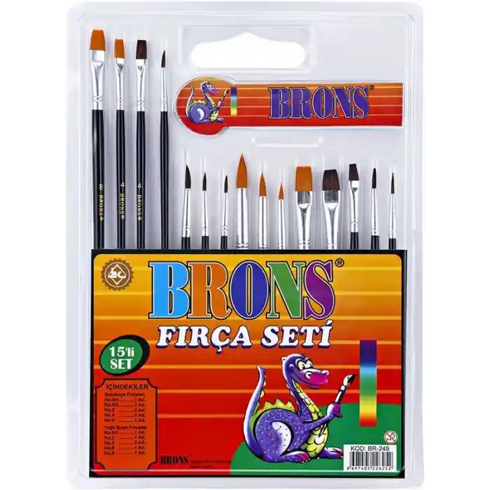 Brons Fırça Seti 15 Li Br-249