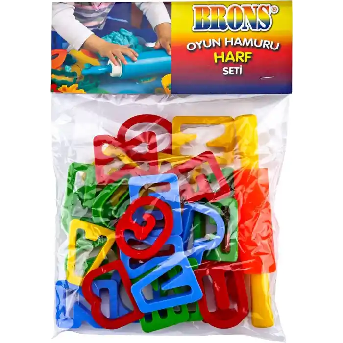 Brons Oyun Hamuru Harf Seti Merdaneli Br-473