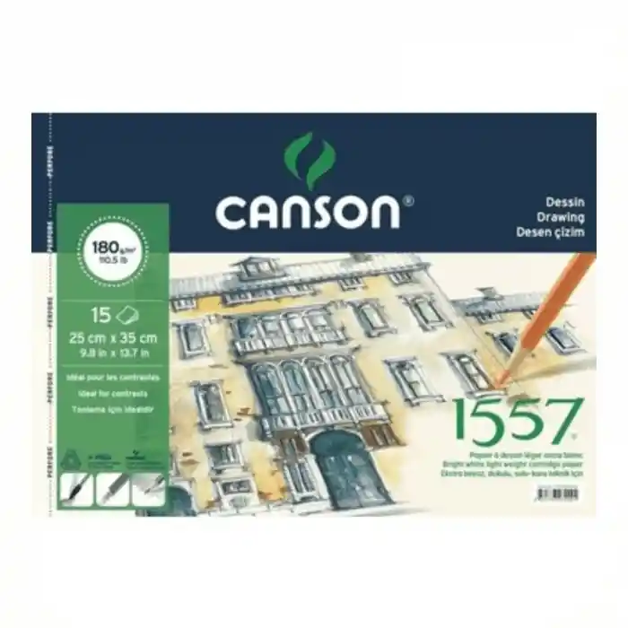 Canson 1557 25x35 Resim Defteri 15 Yp 180 Gr 180152535