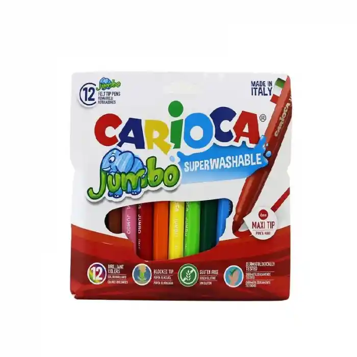 Carıoca 12 Renk Jumbo Keçeli Kalem 40569