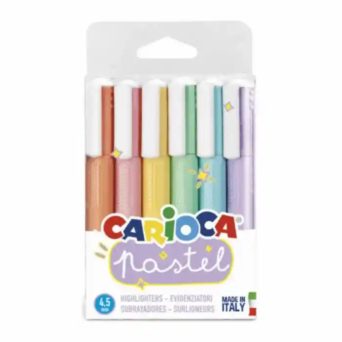 Carıoca Fosforlu Kalem 6 Renk Pastel 43033