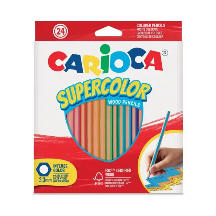 Carıoca Supercolor Kuru Boya Kalemi 24li 43393