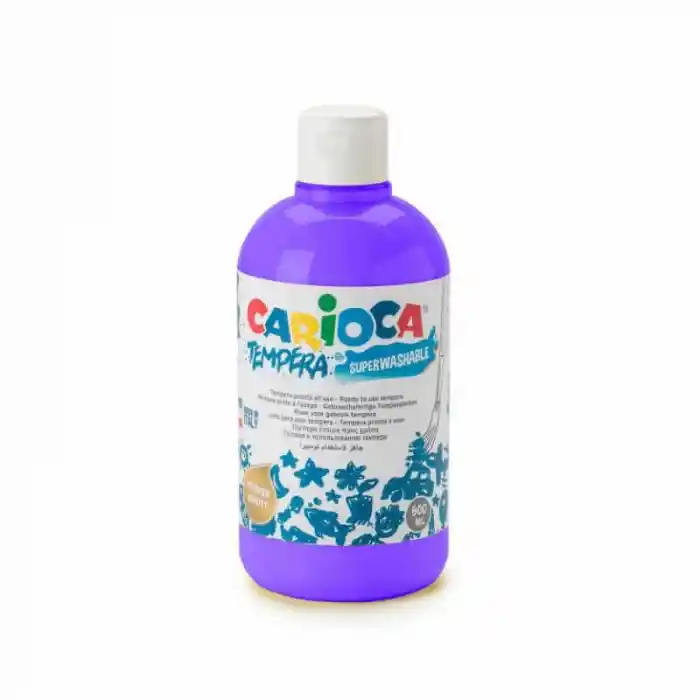 Carıoca Tempera Mor Yıkanabilir Suluboya 500ml 40427/18