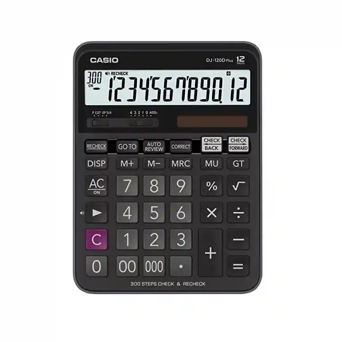 Casıo Dj-120 D Plus Wa Masa Üstü Hesap Makinesi