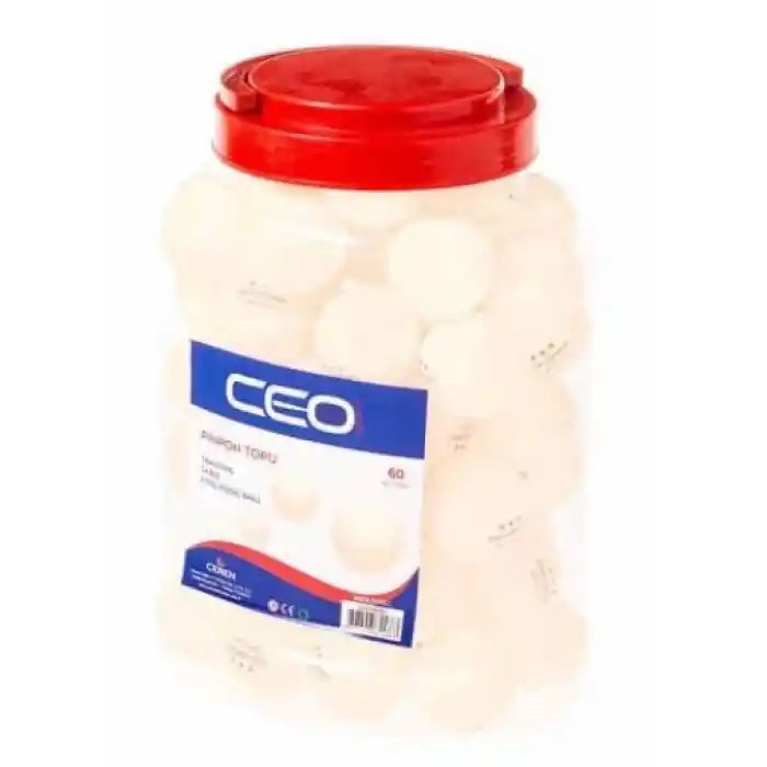 Ceo-masis Pinpon Topu 60 Lı Kavanoz Beyaz Ceo-pn0001