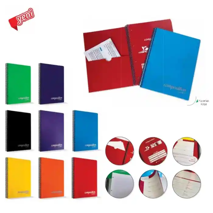 Çınar Composition A4 200 Yp Kareli Spr Pp Kpk Defter 72823