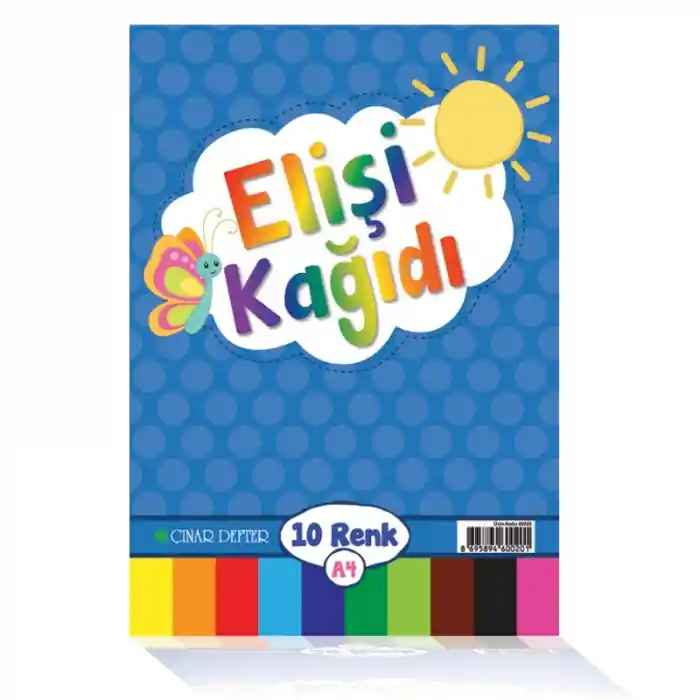 Çınar Elişi Kağıdı 10 Lu Karışık 60020