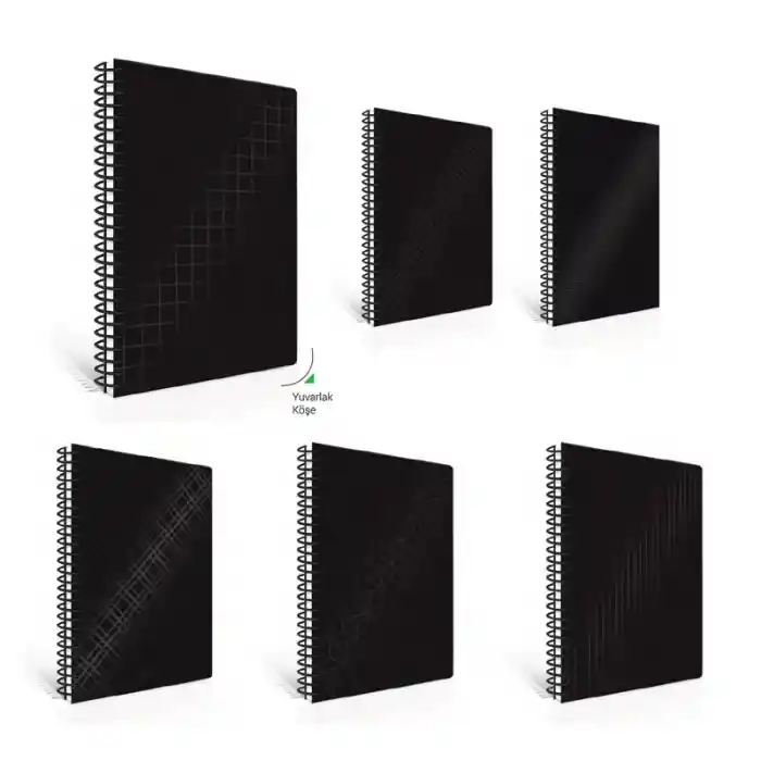 Çınar Nero 17x24 100 Yp Kareli Spr Sert Kapak Defter 55215