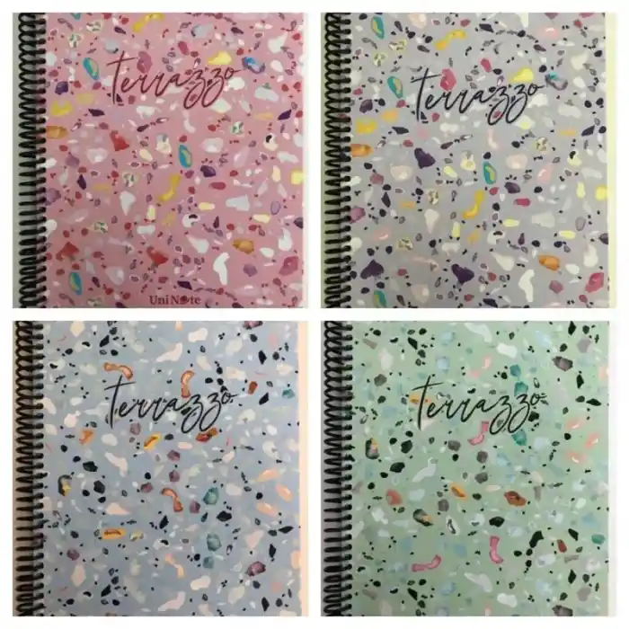 Çınar Terrazzo 17x24 100 Yp. Çizgili Sert Kapak Defter 55154