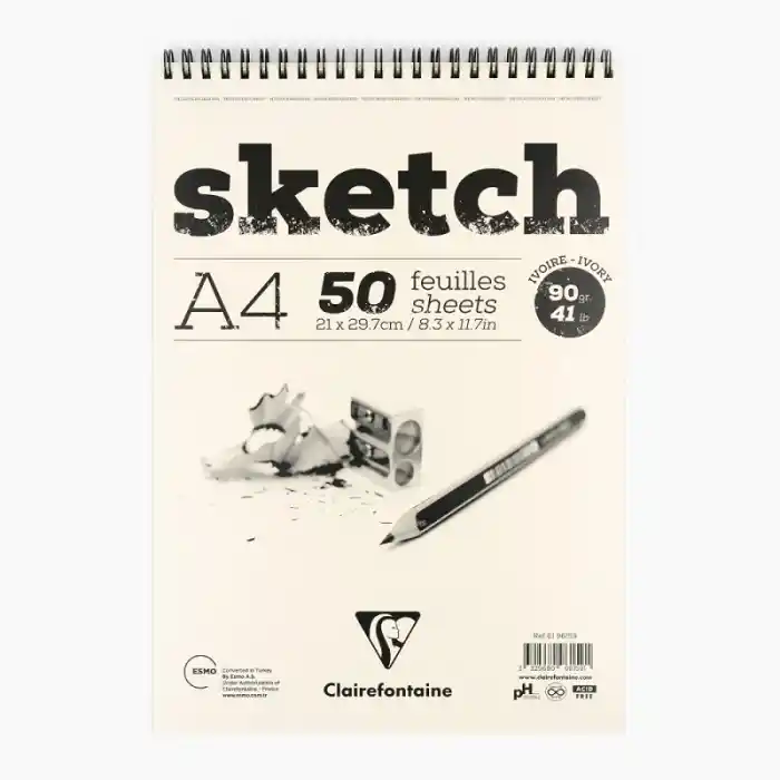 Clairefontaine EsQ Iv A4 50 Yp 90 Gr Spr.eskiz Blok Defter Eı96159