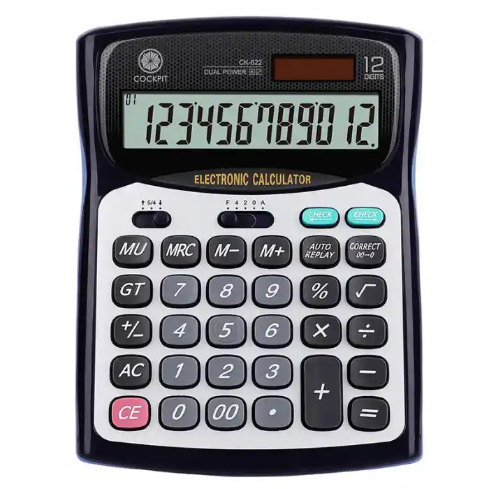 Cockpıt Ck-622 Orta Boy Hesap Makinesi Darbe Korumalı