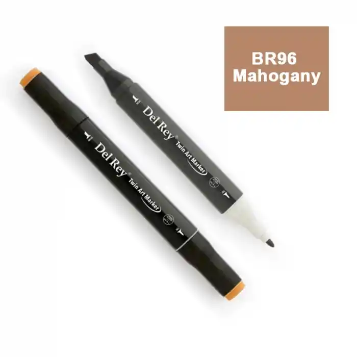 Del Rey Twın Marker Br96 Mahogany Çift Uçlu Grafik Kalemi Mn-dr096