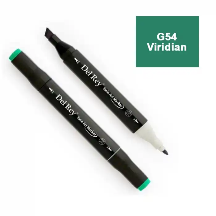 Del Rey Twın Marker G54 Viridian Çift Uçlu Grafik Kalemi Mn-dr054