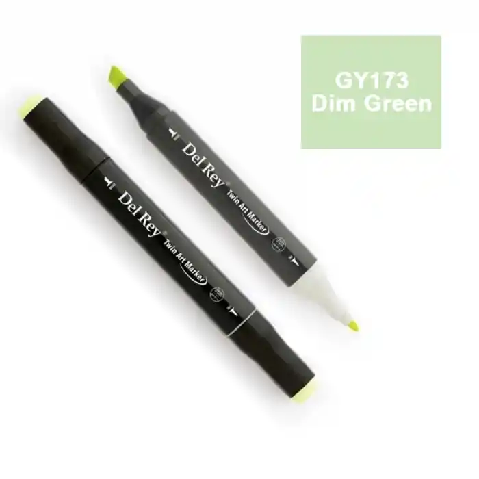 Del Rey Twın Marker Gy173 Dim Green Çift Uçlu Grafik Kalemi Mn-dr173