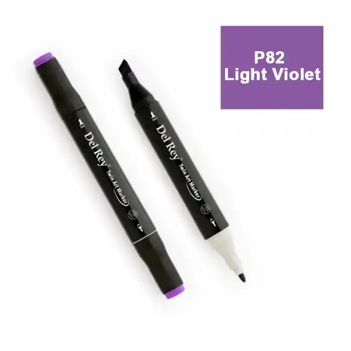Del Rey Twın Marker P82 Light Violet Çift Uçlu Grafik Kalemi Mn-dr082