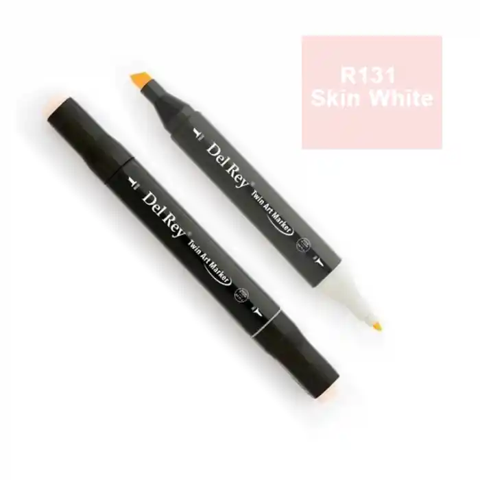 Del Rey Twın Marker R131 Skin White Çift Uçlu Grafik Kalemi Mn-dr131