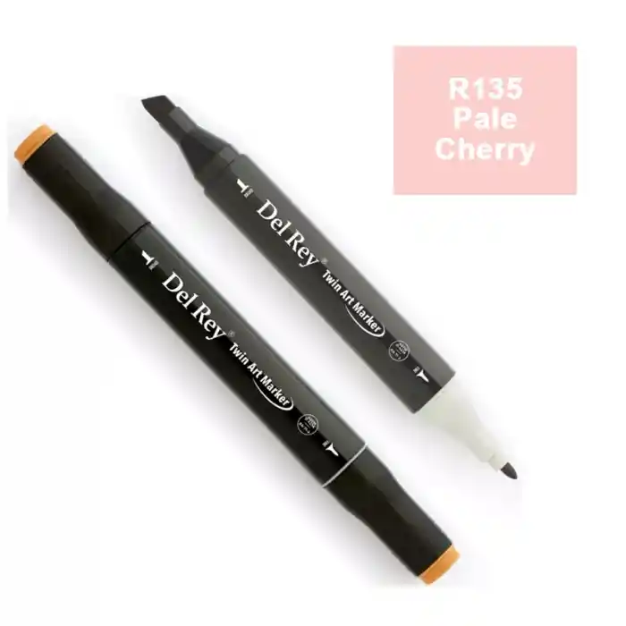 Del Rey Twın Marker R135 Pale Cherry Pink Çift Uçlu Grafik Kalemi Mn-dr095