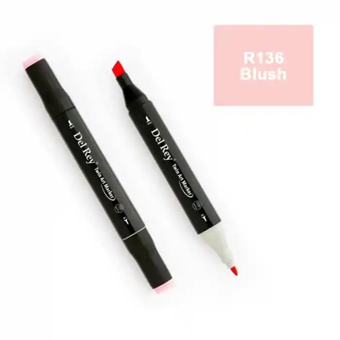 Del Rey Twın Marker R136 Blush Çift Uçlu Grafik Kalemi Mn-dr136
