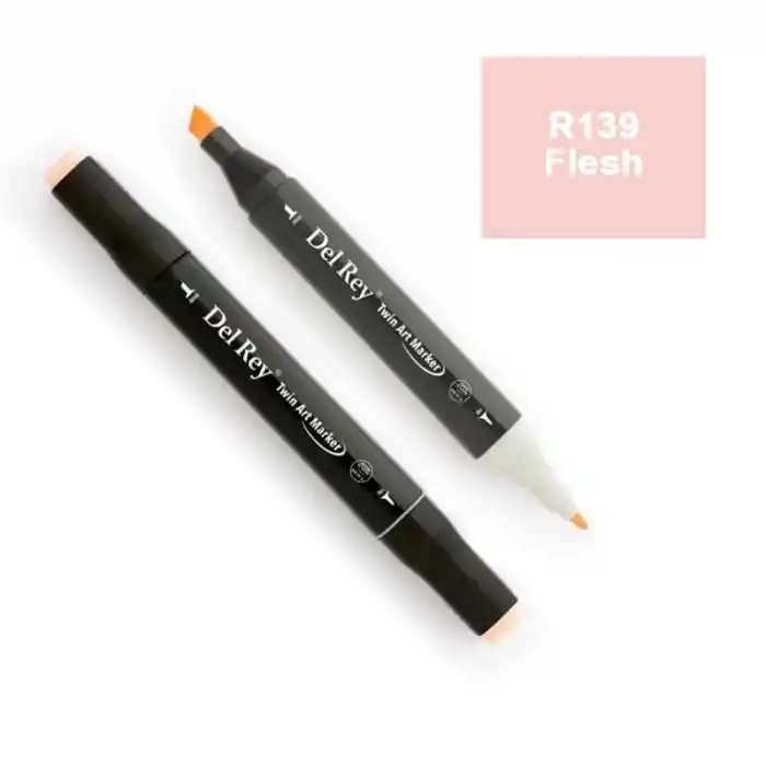 Del Rey Twın Marker R139 Flesh Çift Uçlu Grafik Kalemi Mn-dr139
