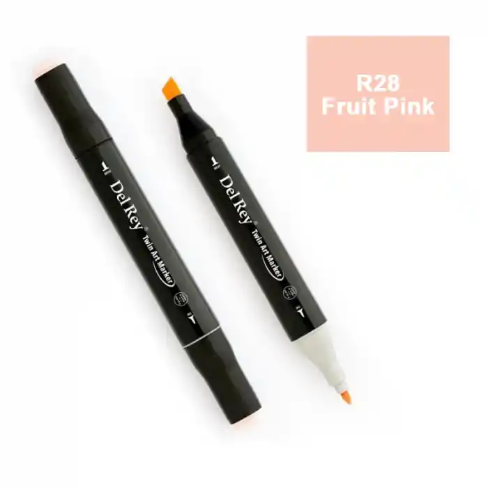 Del Rey Twın Marker R28 Fruit Pink Çift Uçlu Grafik Kalemi Mn-dr028