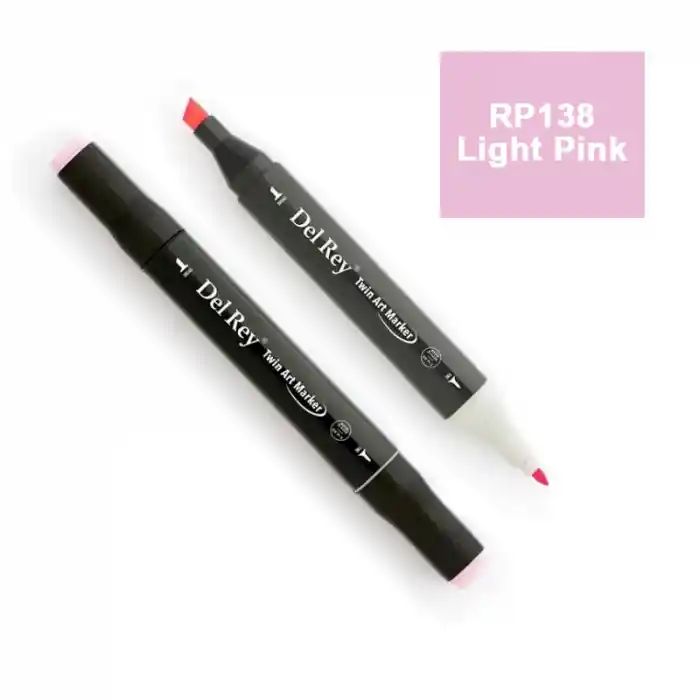 Del Rey Twın Marker Rp138 Light Pink Çift Uçlu Grafik Kalemi Mn-dr138