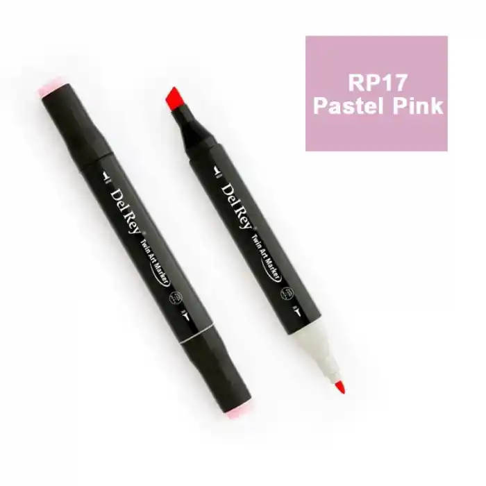 Del Rey Twın Marker Rp17 Pastel Pink Çift Uçlu Grafik Kalemi Mn-dr017