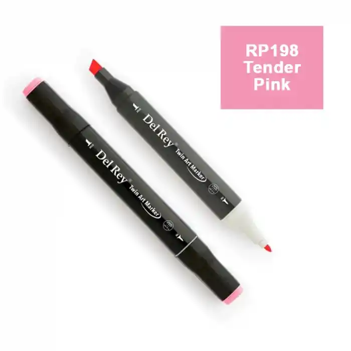 Del Rey Twın Marker Rp198 Tender Pink Çift Uçlu Grafik Kalemi Mn-dr198