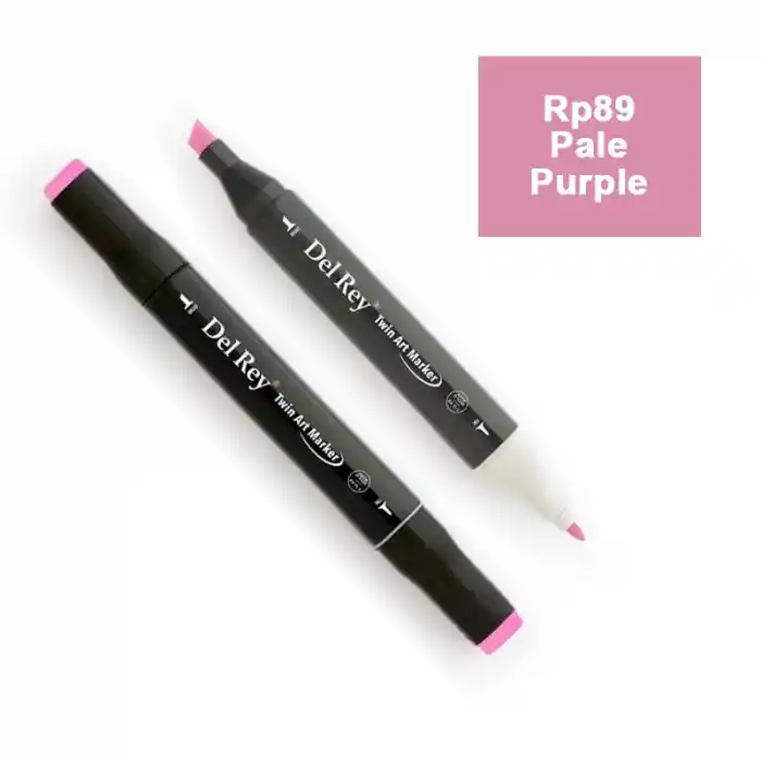Del Rey Twın Marker Rp89 Pale Purple Çift Uçlu Grafik Kalemi Mn-dr089