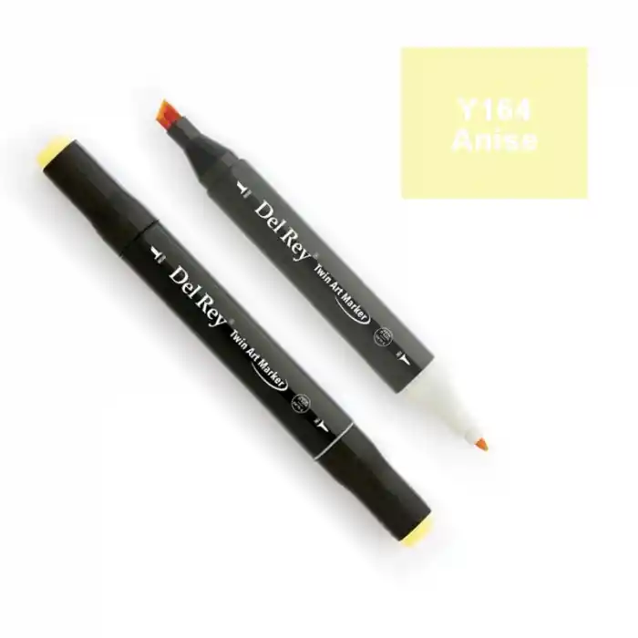Del Rey Twın Marker Y164 Anise Çift Uçlu Grafik Kalemi Mn-dr164