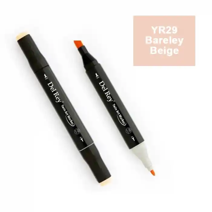 Del Rey Twın Marker Yr29 Barely Beige Çift Uçlu Grafik Kalemi Mn-dr029