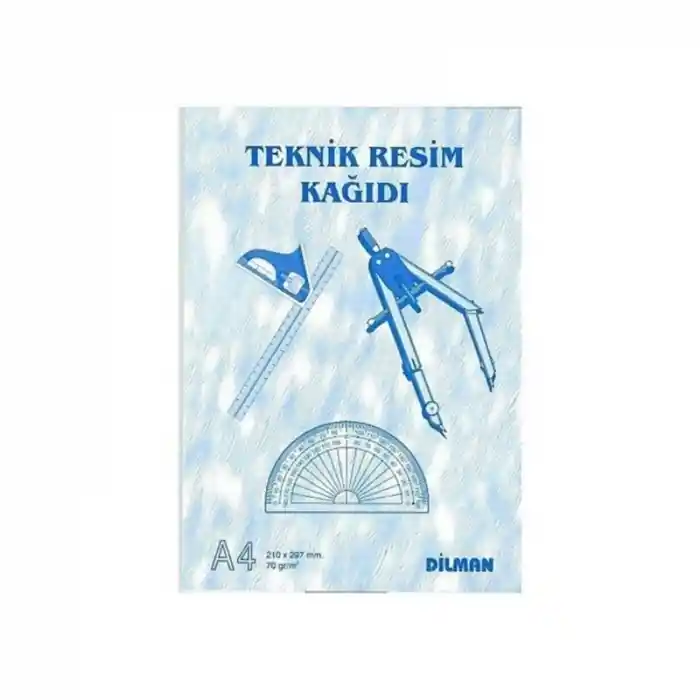 Dilman A4 Teknik Resim Kağıdı Dik