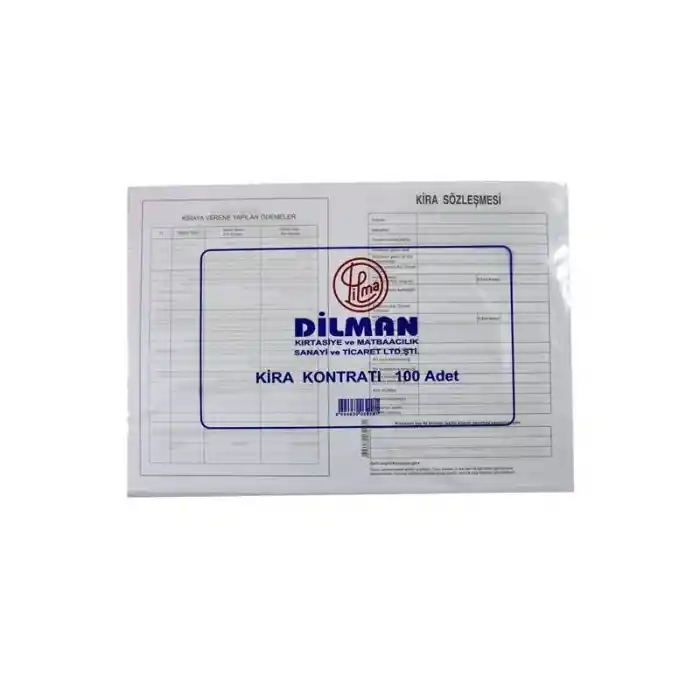 Dilman Kira Kontratı 100 Lü