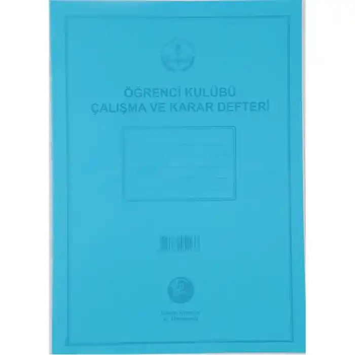 Dilman Öğrenci Kulüp Çalışma Ve Karar Defteri Pls Kapak