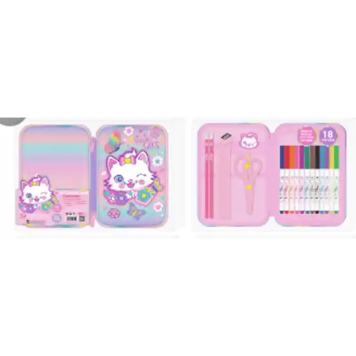 Dream Vest Pışık Kedi Dolu Kalem Çantası 6 Parça (u2109b) Vst-kcs0027