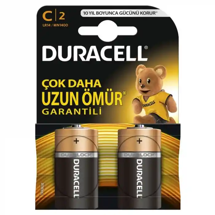Duracell Orta Boy C Pil 2 Li C2