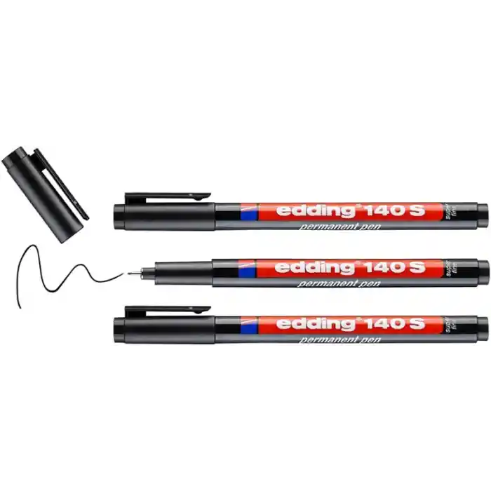 Edding 140 S Siyah Parmanent Kalem
