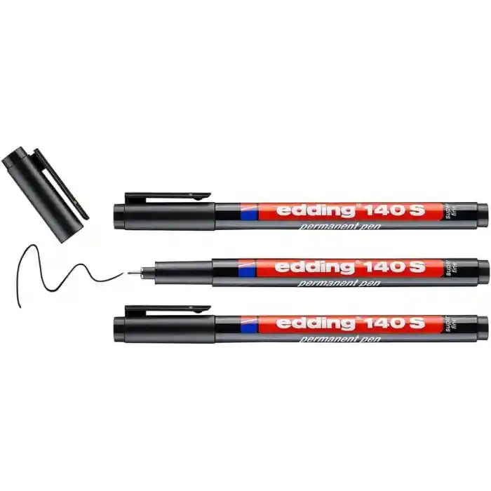 Edding 140 S Siyah Parmanent Kalem