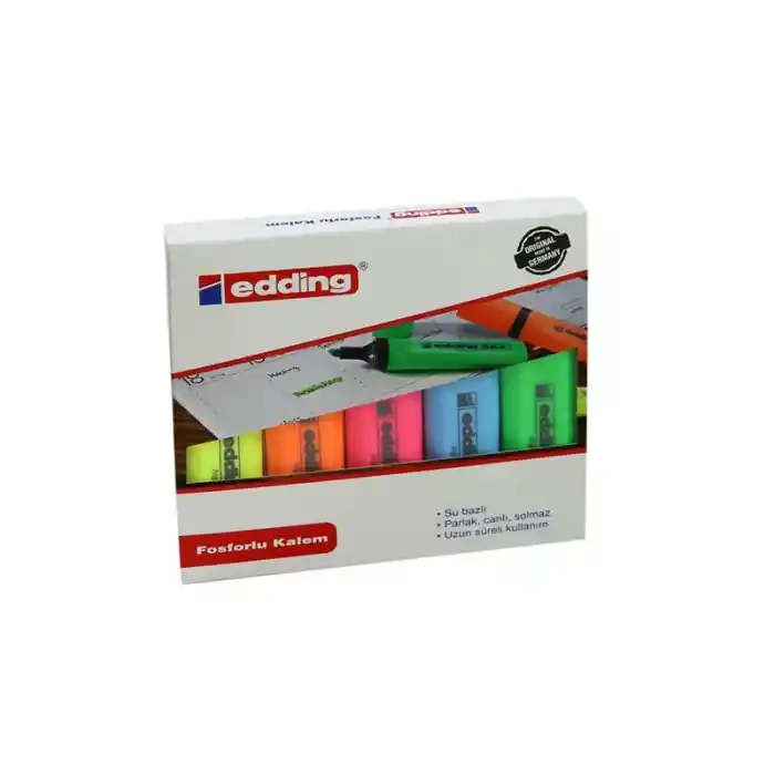 Edding 344 Fosforlu Kalem 5 Li Set