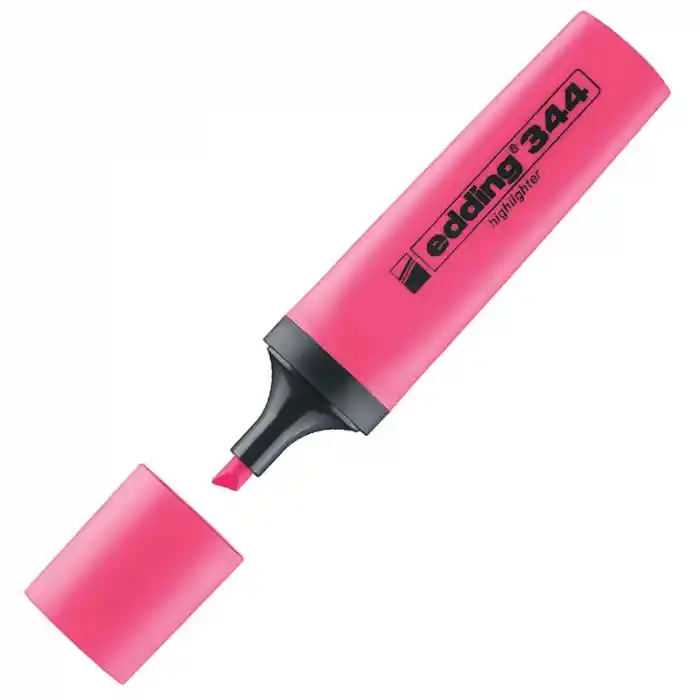 Edding 344 Pembe Fosforlu Kalem