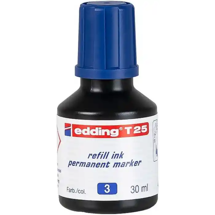 Edding T25 Mavi Permanent Mürekkeb 25ml