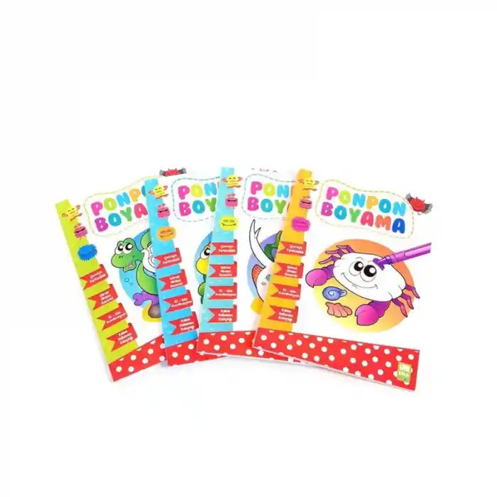 Ema Çocuk Ponpon Boyama Kitabı 1-4
