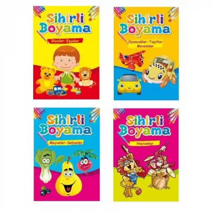 Ema Çocuk Sihirli Boyama Kitabı 1-4